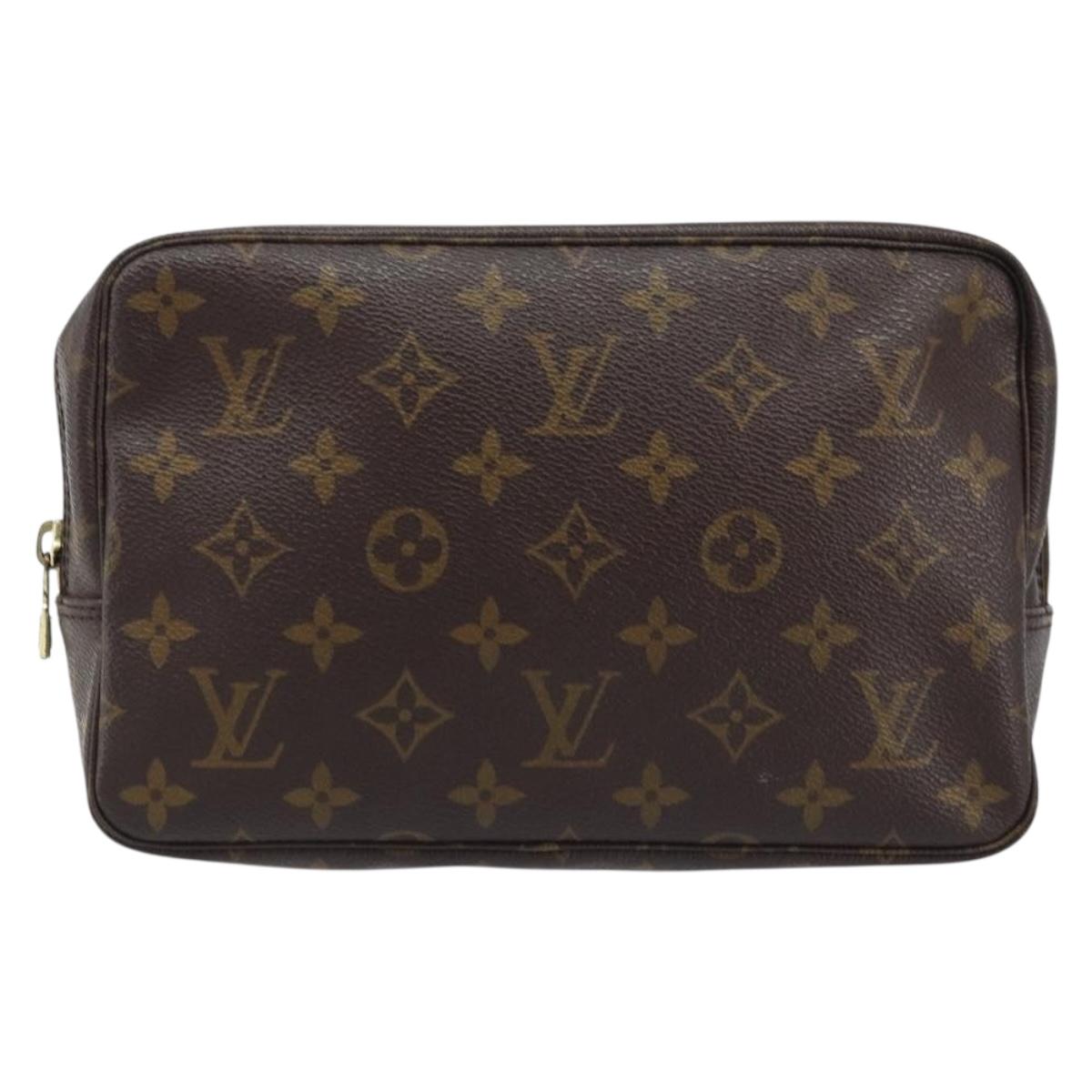 LOUIS VUITTON Monogram Trousse Toilette 23 Clutch Bag M47524 LV Auth BAZ186