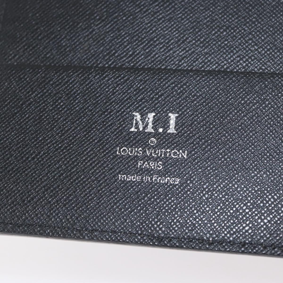 LOUIS VUITTON Epi Agenda GM Day Planner Cover Black R20212 LV Auth BAZ193