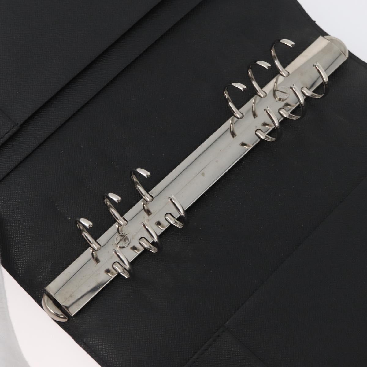 LOUIS VUITTON Epi Agenda GM Day Planner Cover Black R20212 LV Auth BAZ193