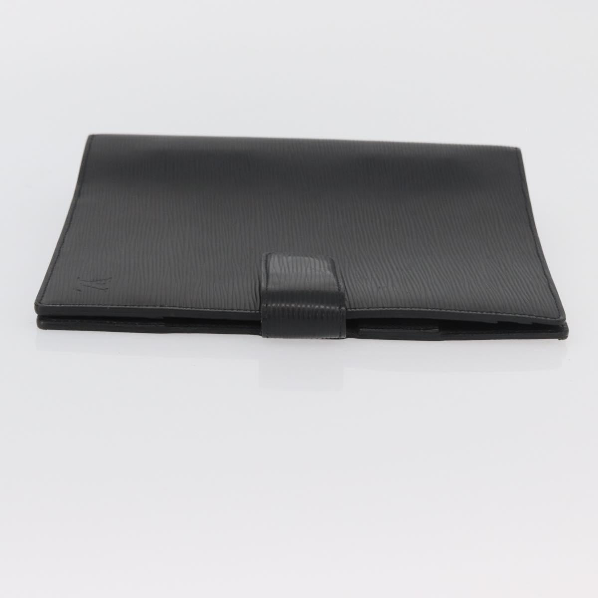 LOUIS VUITTON Epi Agenda GM Day Planner Cover Black R20212 LV Auth BAZ193