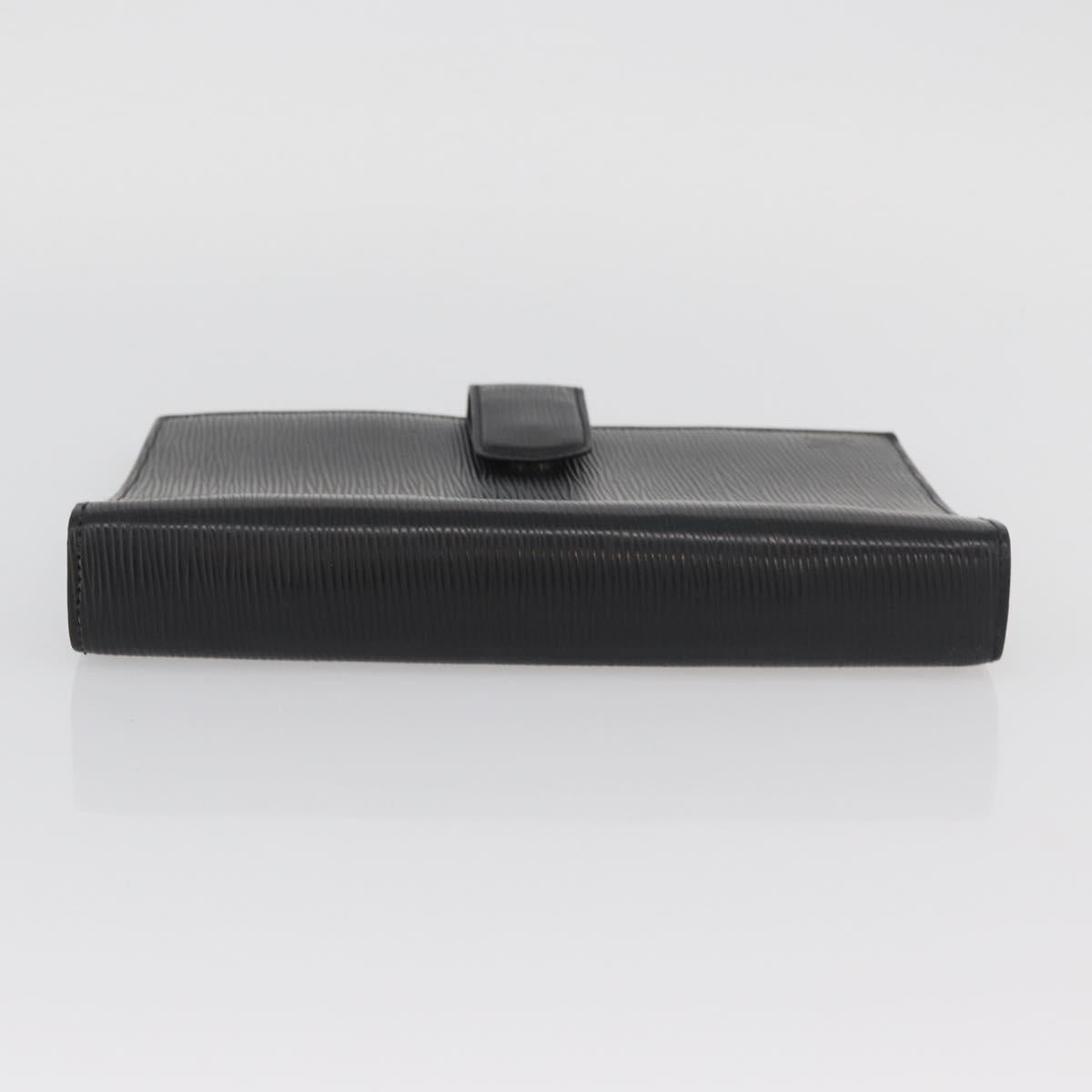 LOUIS VUITTON Epi Agenda GM Day Planner Cover Black R20212 LV Auth BAZ193