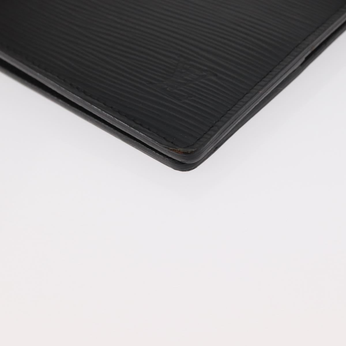 LOUIS VUITTON Epi Agenda GM Day Planner Cover Black R20212 LV Auth BAZ193