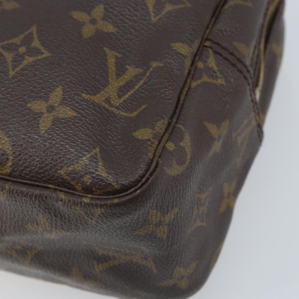 LOUIS VUITTON Monogram Trousse Toilette 28 Clutch Bag M47522 LV Auth BAZ228