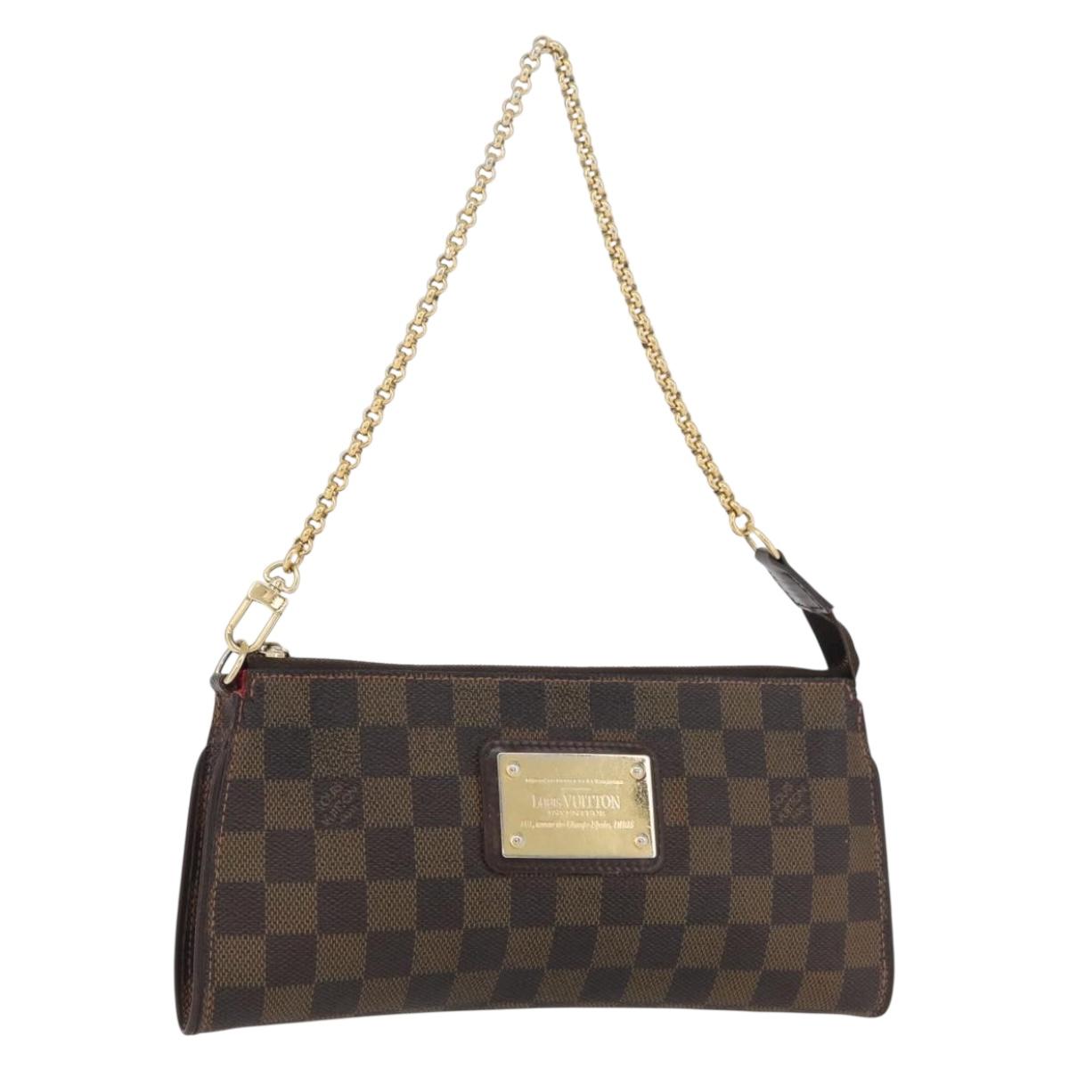 LOUIS VUITTON Damier Ebene Sophie 2way Shoulder Pouch N51135 LV Auth BAZ246
