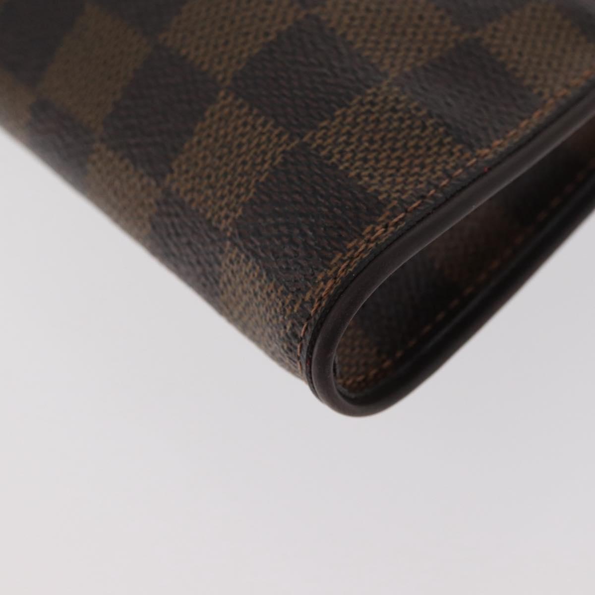 LOUIS VUITTON Damier Ebene Sophie 2way Shoulder Pouch N51135 LV Auth BAZ246