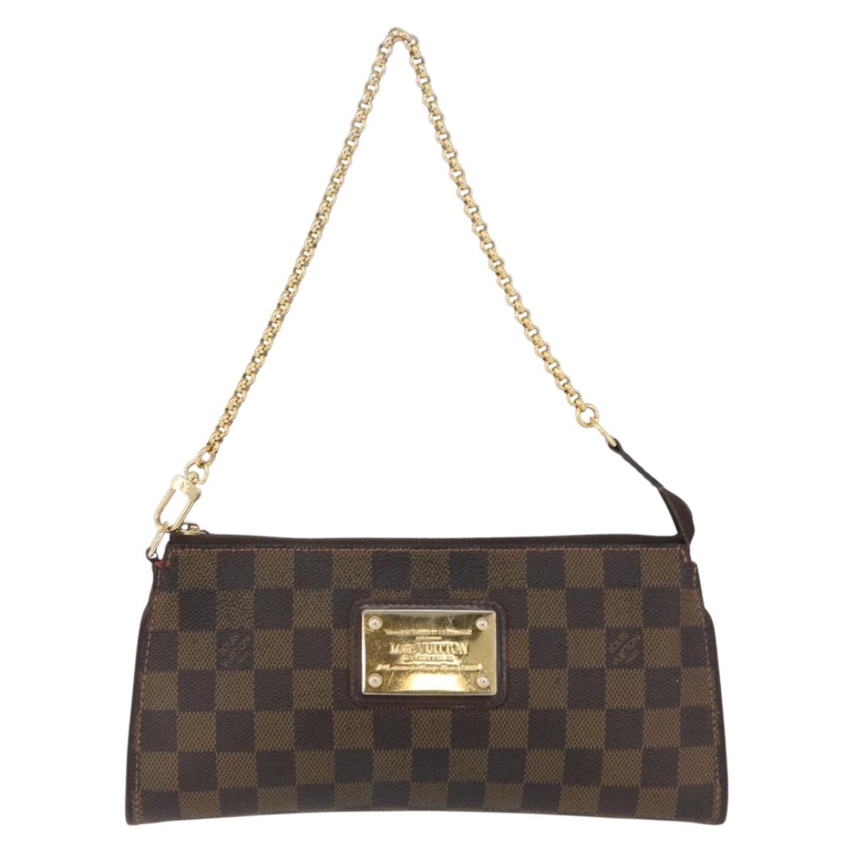 LOUIS VUITTON Damier Ebene Sophie 2way Shoulder Pouch N51135 LV Auth BAZ246