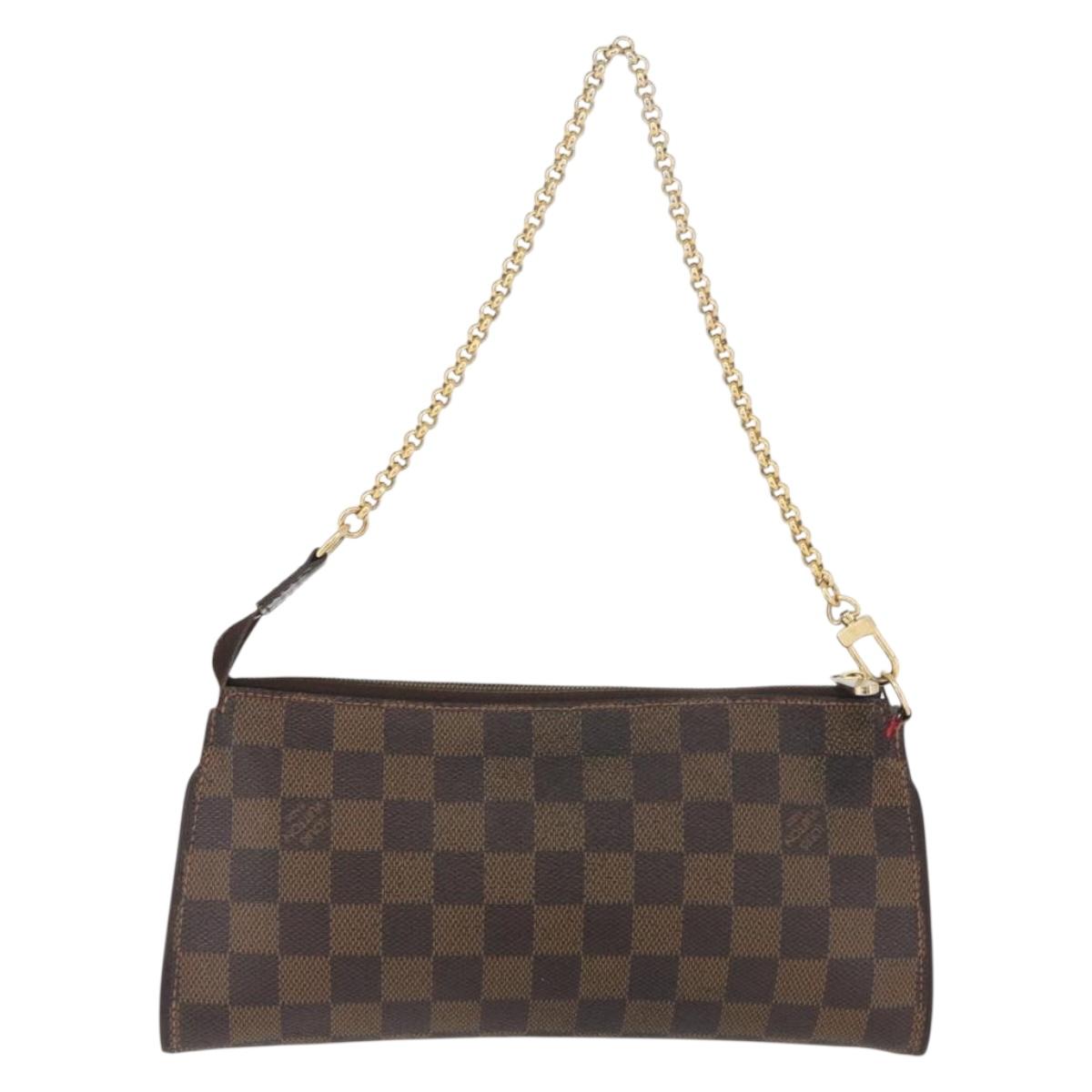 LOUIS VUITTON Damier Ebene Sophie 2way Shoulder Pouch N51135 LV Auth BAZ246