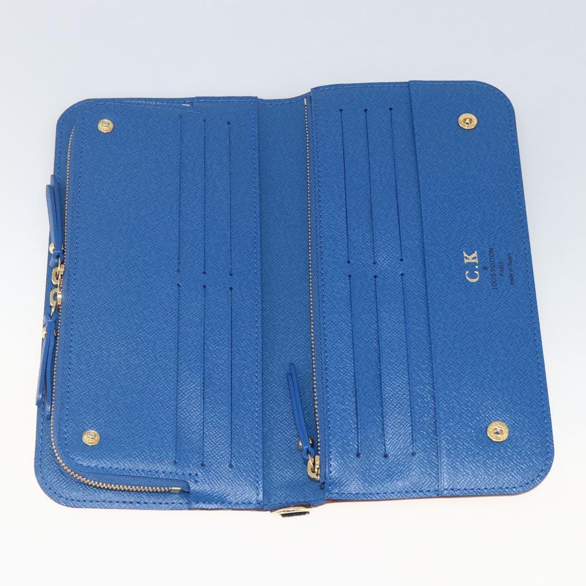LOUIS VUITTON Multicolor PortefeuilleInsolite Wallet Black M60271 Auth BAZ266A