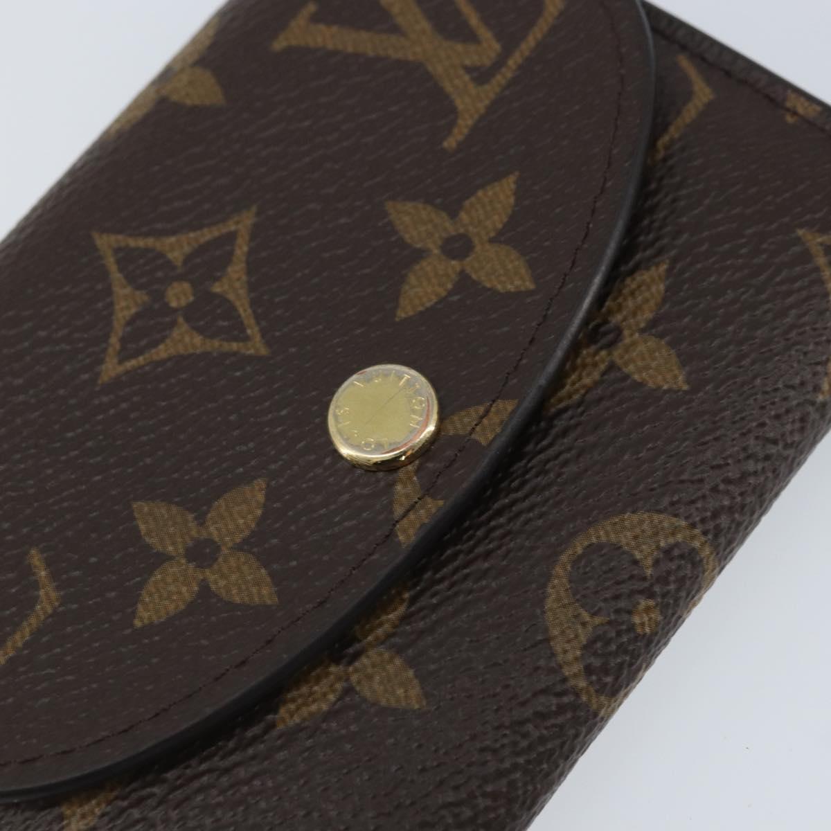 LOUIS VUITTON Porte Monnaie Rosary Coin Purse Rose Valerine M62361 Auth BAZ269A