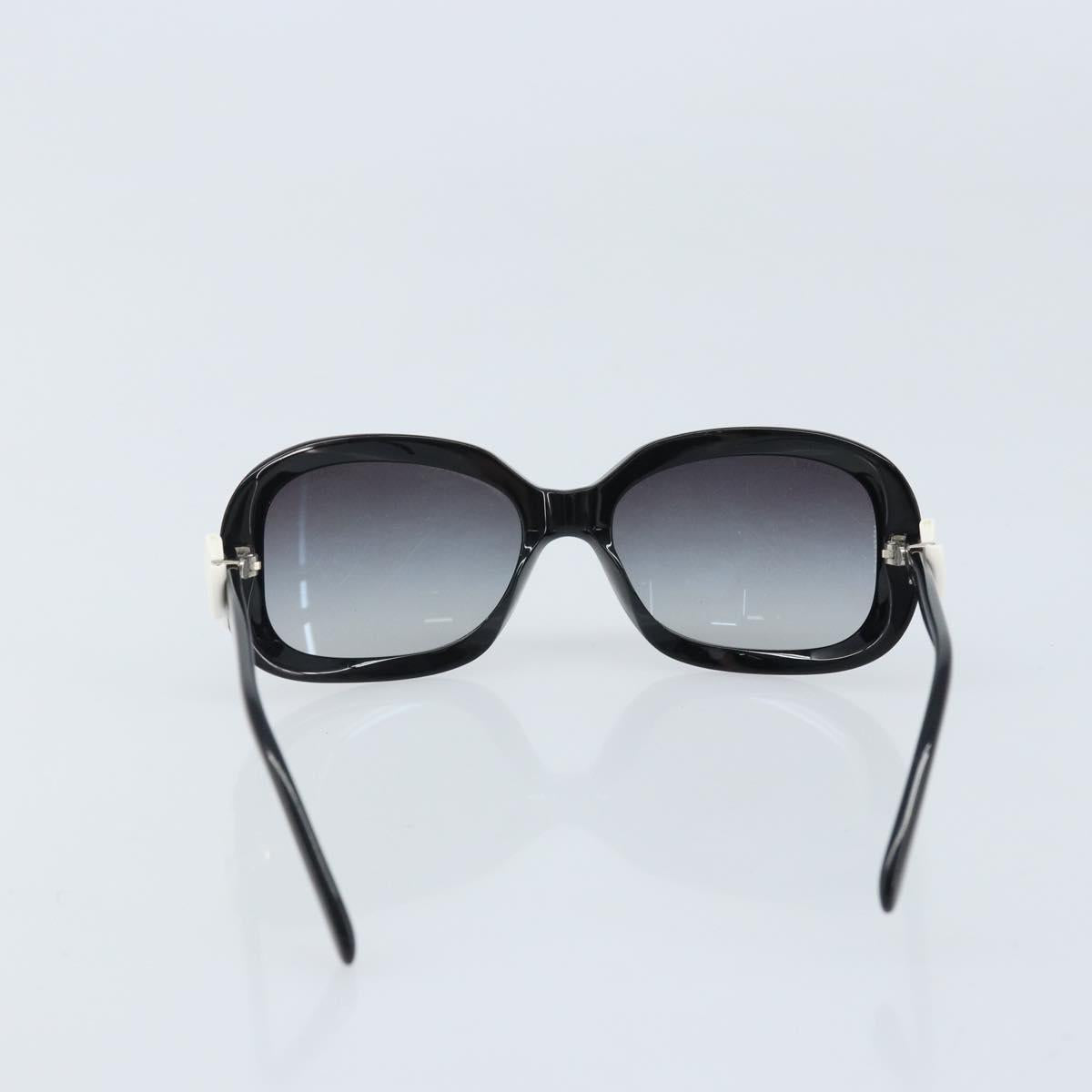 CHANEL Sunglasses plastic Black CC Auth BAZ278