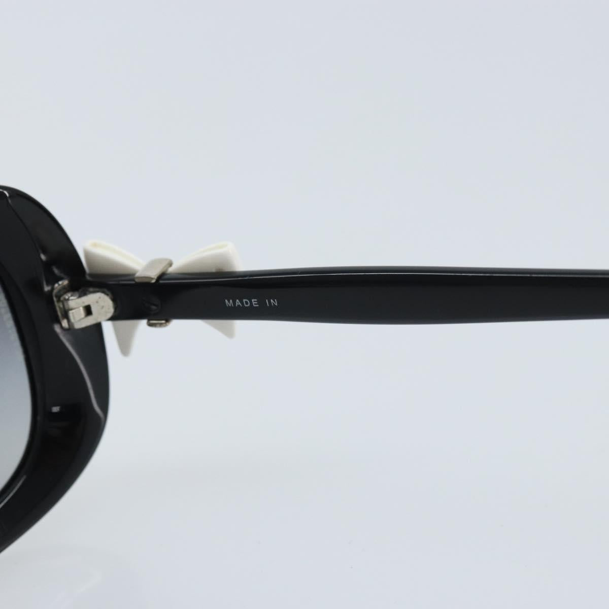 CHANEL Sunglasses plastic Black CC Auth BAZ278