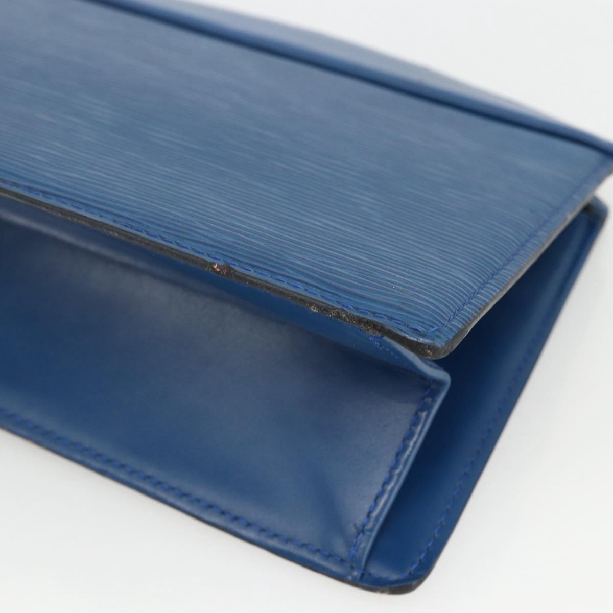 LOUIS VUITTON Epi Trousse Crete Pouch Blue M48405 LV Auth BAZ282