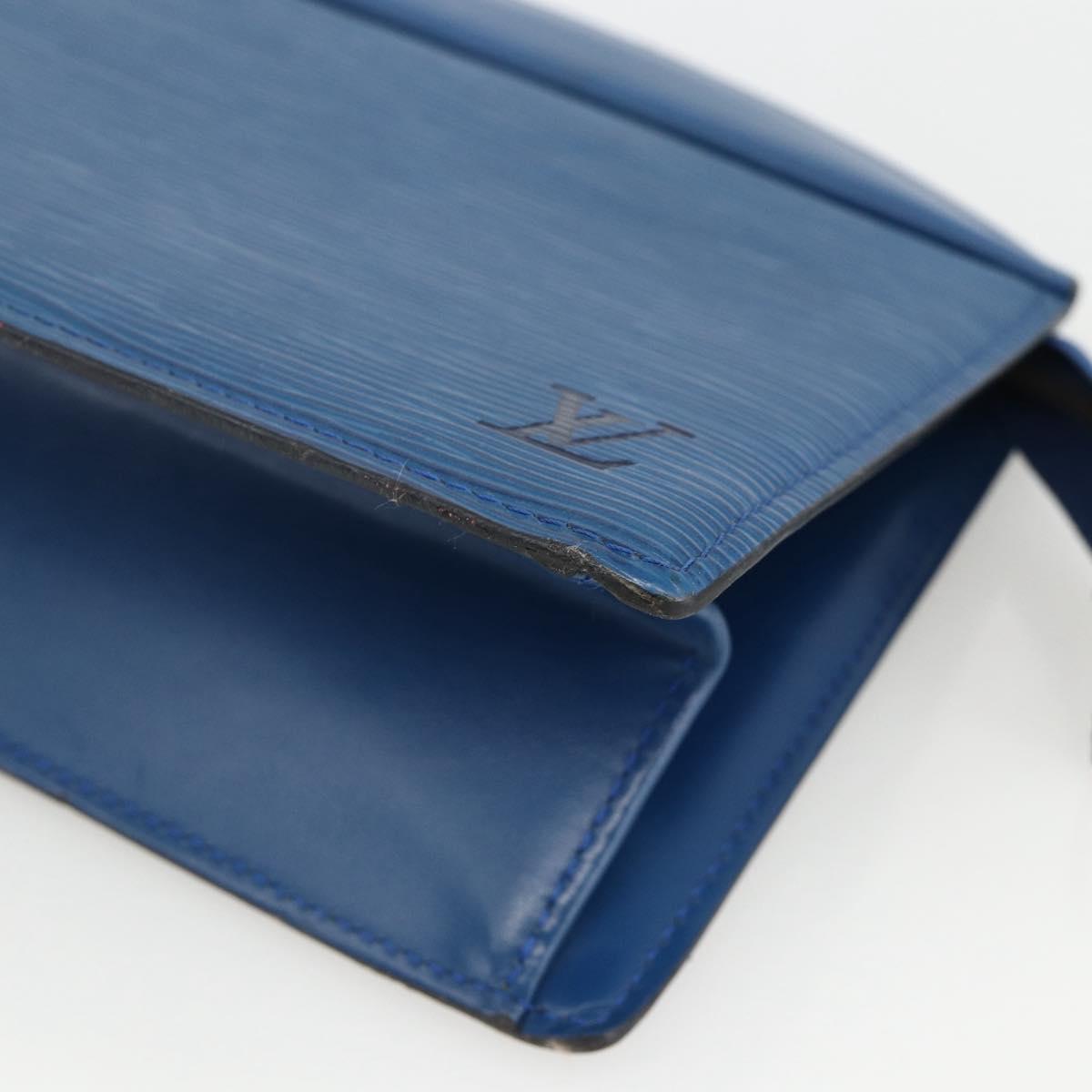 LOUIS VUITTON Epi Trousse Crete Pouch Blue M48405 LV Auth BAZ282