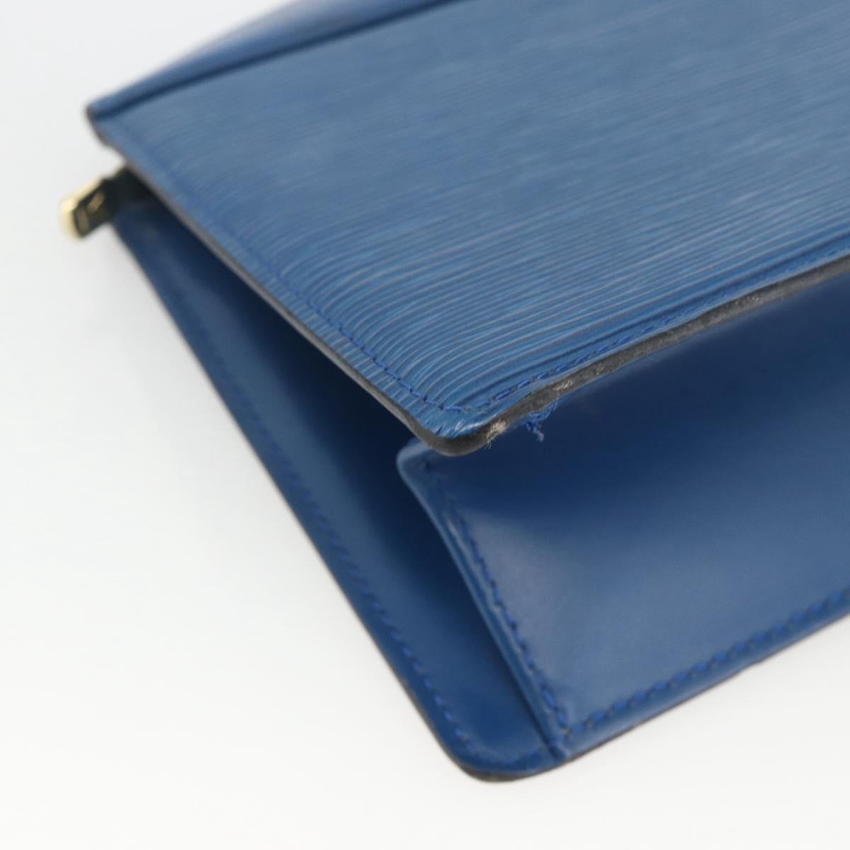 LOUIS VUITTON Epi Trousse Crete Pouch Blue M48405 LV Auth BAZ282