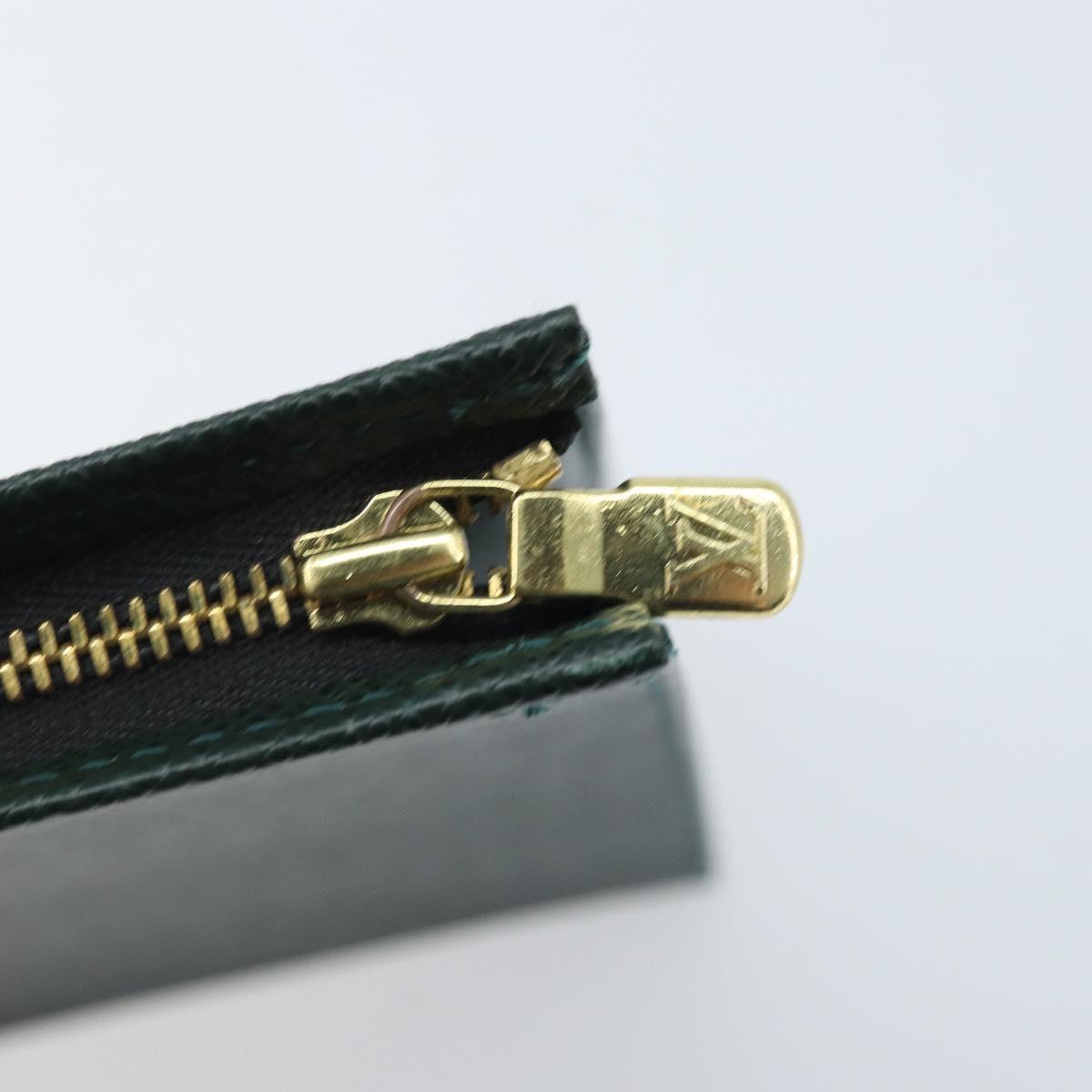 LOUIS VUITTON Taiga Poche Toilette 26 Pouch Epicea LV Auth BAZ284