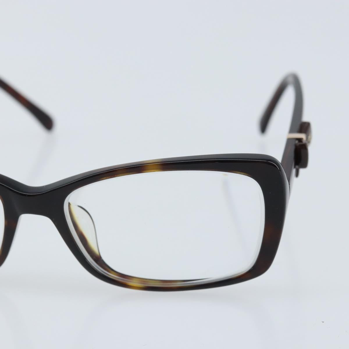 CHANEL Glasses metal Brown CC Auth BAZ296