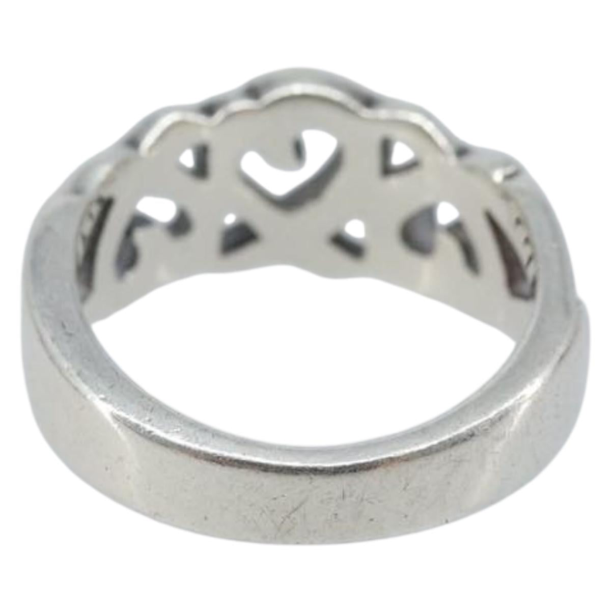 TIFFANY&Co. Ring Ag925 Silver Auth BAZ302