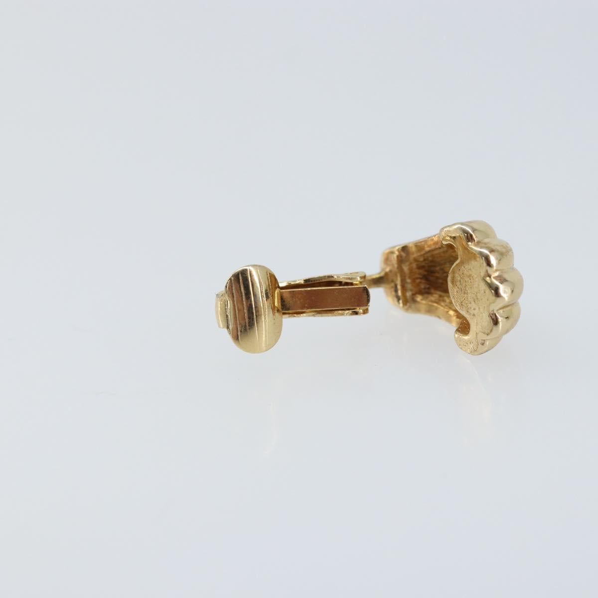 Christian Dior Earring metal Gold Auth BAZ308
