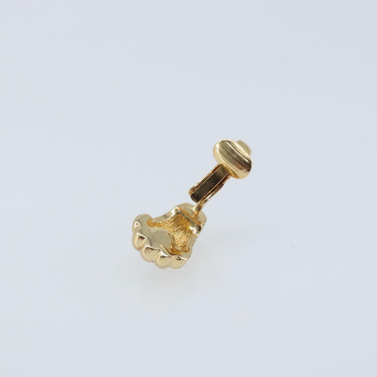 Christian Dior Earring metal Gold Auth BAZ308