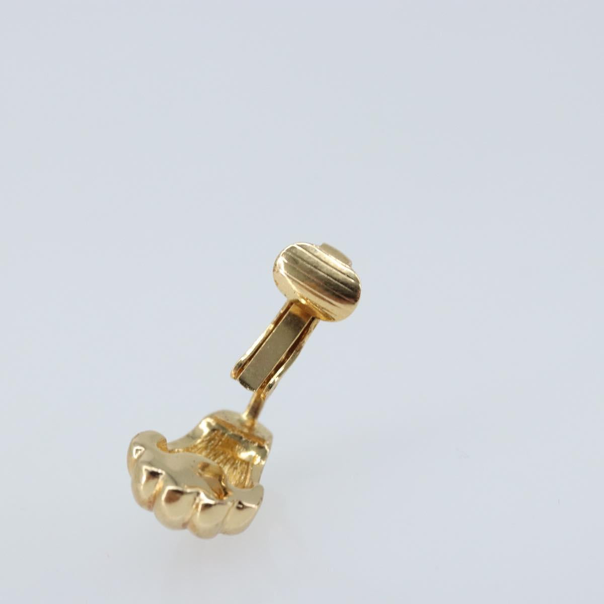 Christian Dior Earring metal Gold Auth BAZ308