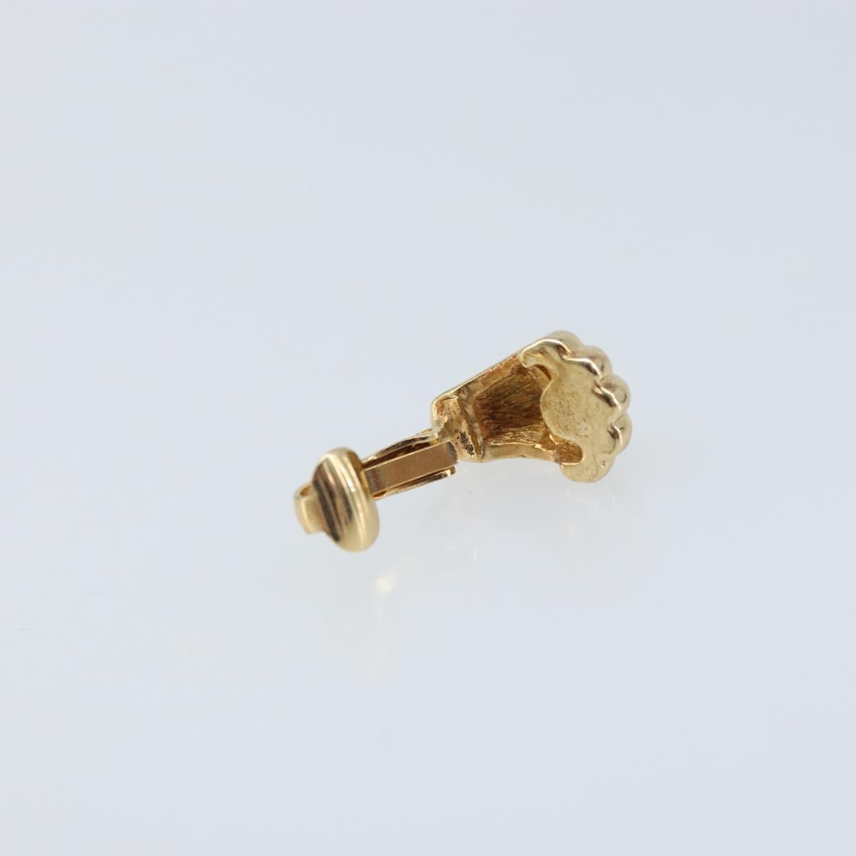 Christian Dior Earring metal Gold Auth BAZ308