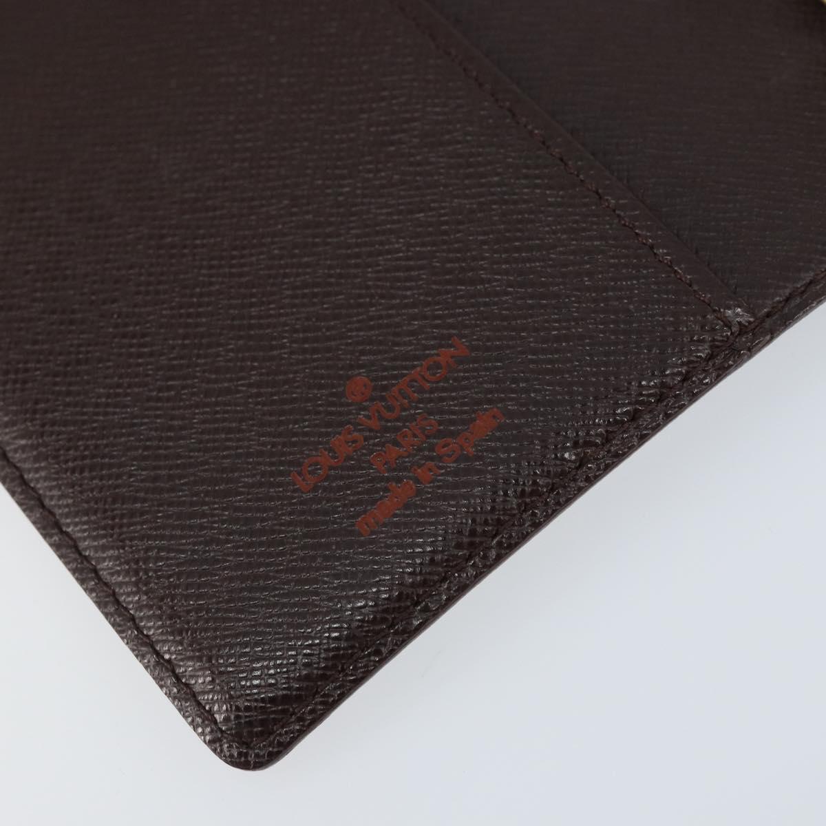 LOUIS VUITTON Damier Ebene Agenda PM Day Planner Cover R20700 LV Auth BAZ312