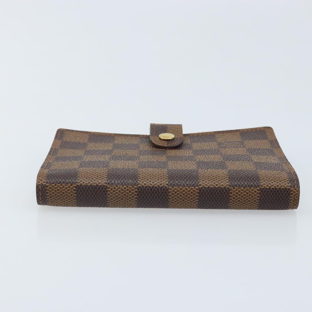 LOUIS VUITTON Damier Ebene Agenda PM Day Planner Cover R20700 LV Auth BAZ312