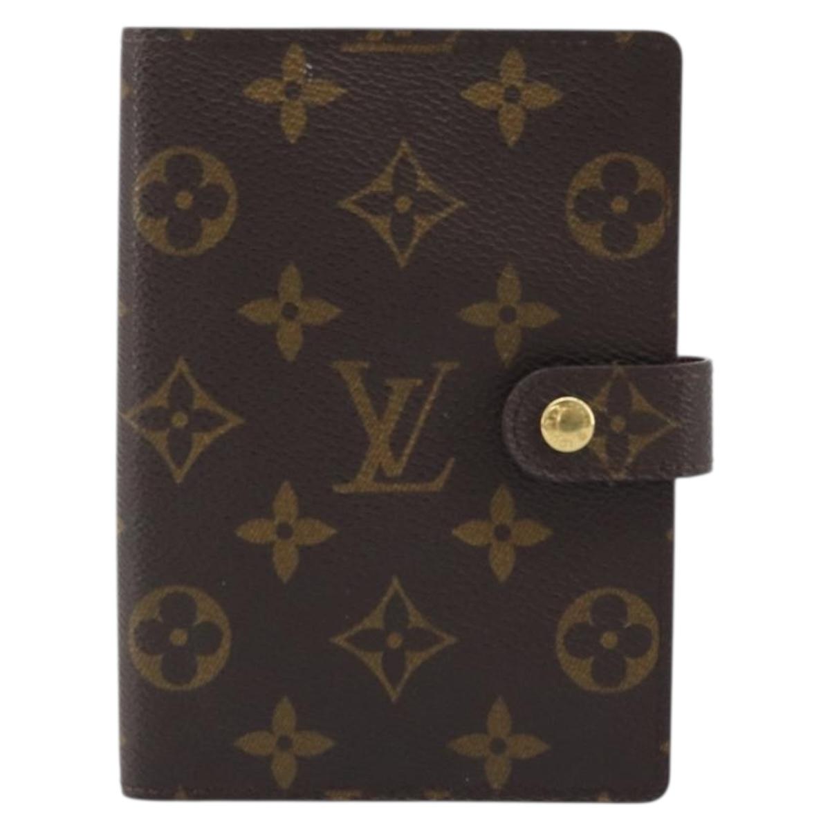 LOUIS VUITTON Monogram Agenda PM Day Planner Cover R20005 LV Auth BAZ313A