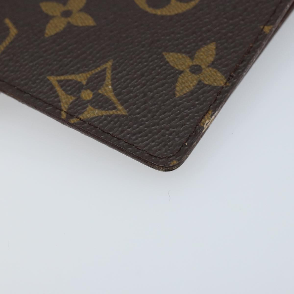 LOUIS VUITTON Monogram Agenda PM Day Planner Cover R20005 LV Auth BAZ314