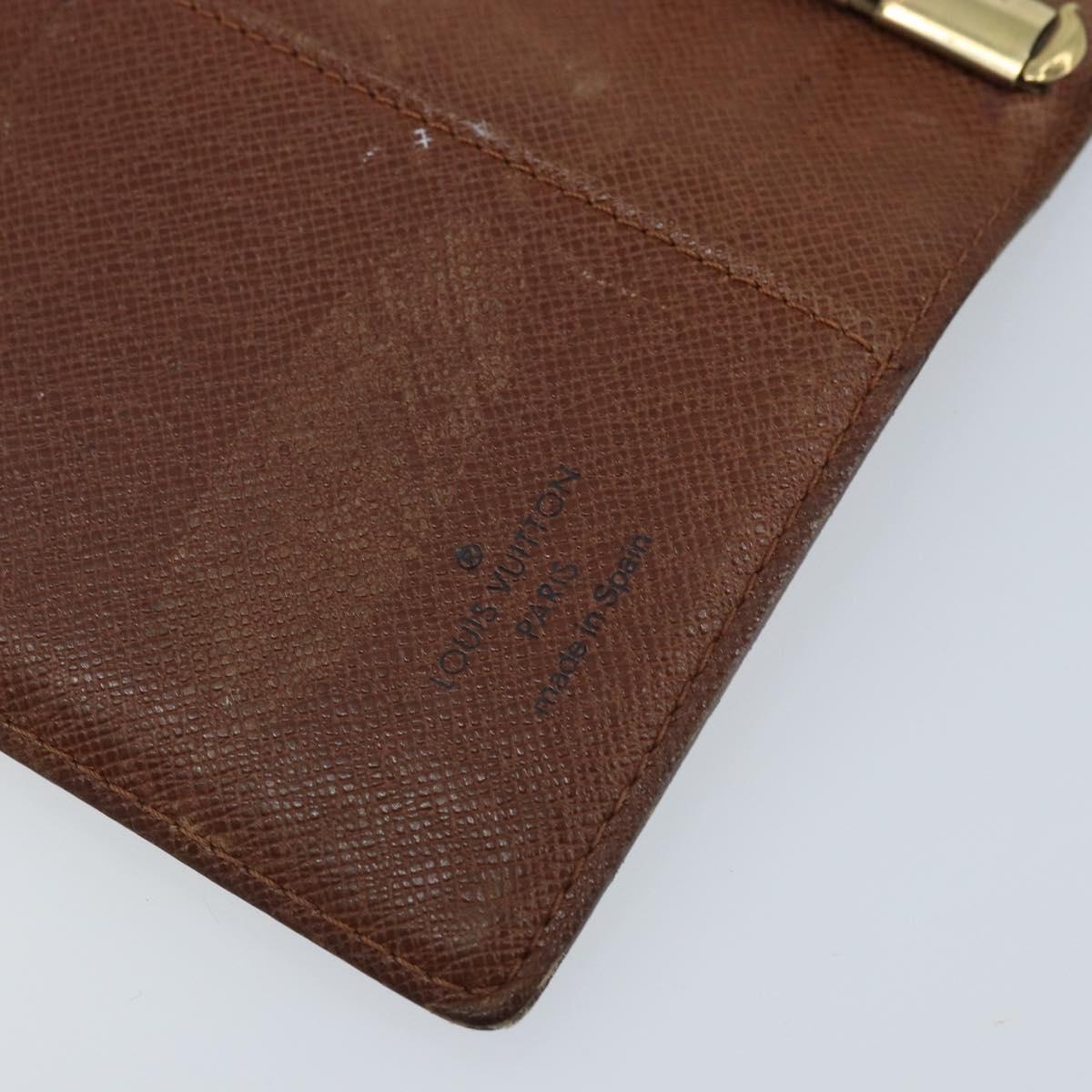 LOUIS VUITTON Monogram Agenda PM Day Planner Cover R20005 LV Auth BAZ314