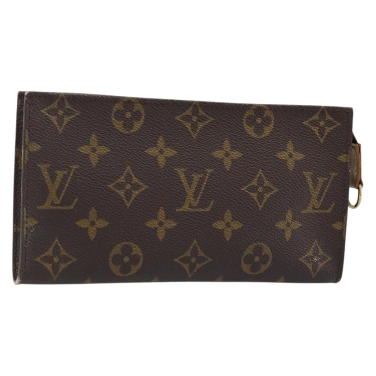 LOUIS VUITTON Monogram Bucket GM Accessory Pouch LV Auth BAZ319