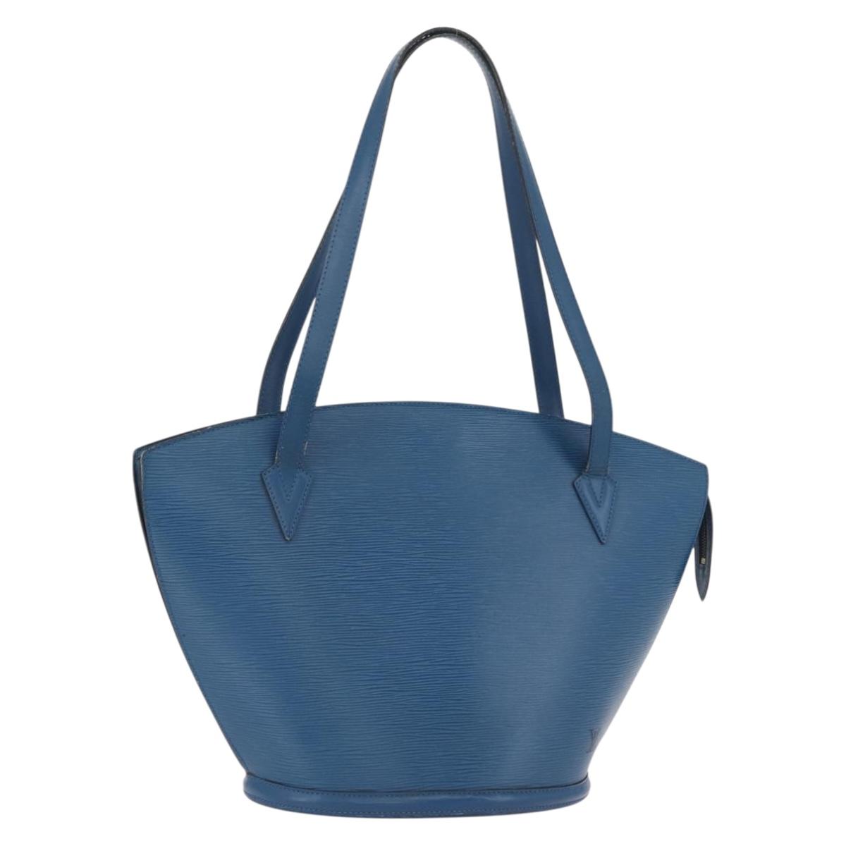 LOUIS VUITTON Epi Saint Jacques Shopping Shoulder Bag Blue M52275 LV Auth BAZ408
