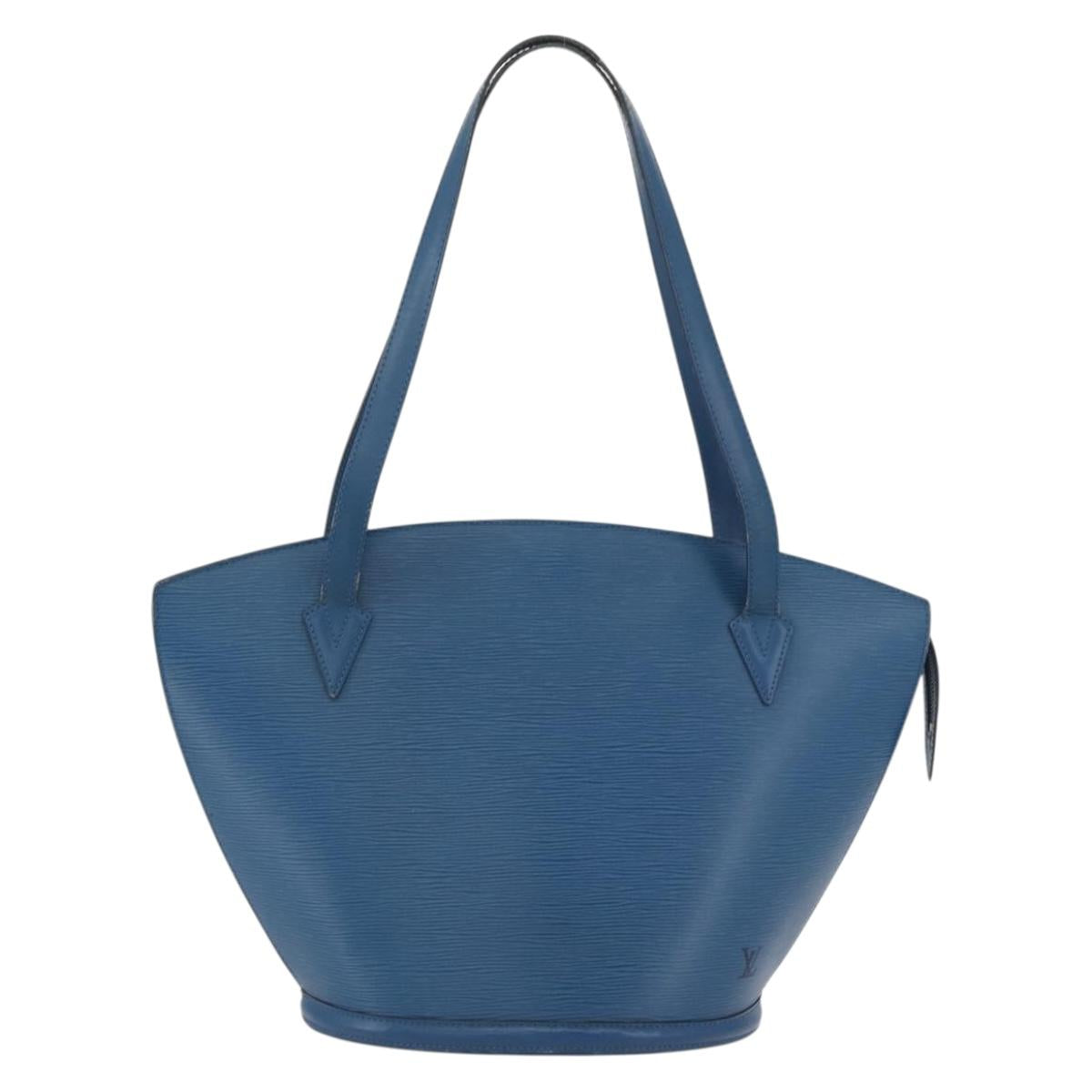 LOUIS VUITTON Epi Saint Jacques Shopping Shoulder Bag Blue M52275 LV Auth BAZ408
