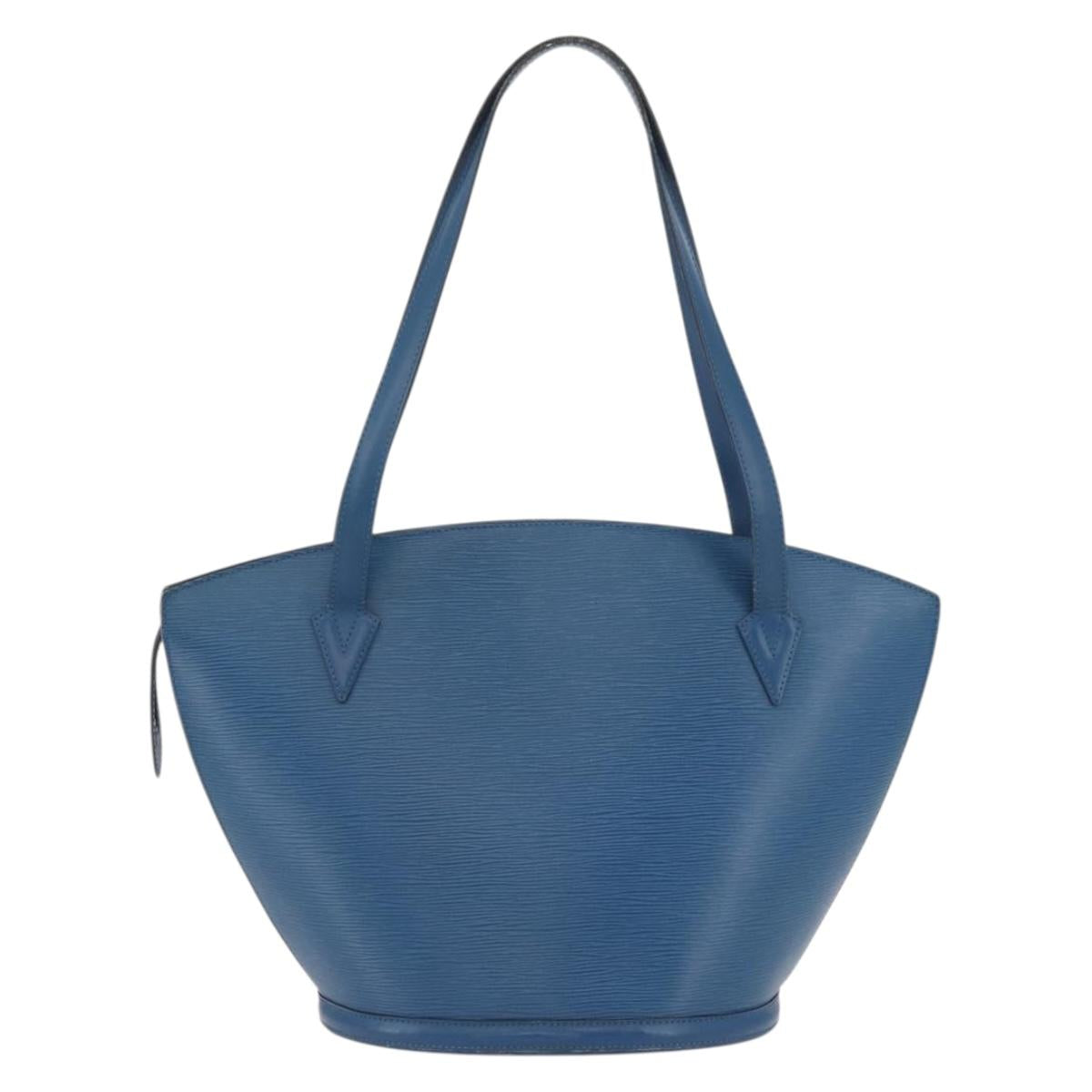 LOUIS VUITTON Epi Saint Jacques Shopping Shoulder Bag Blue M52275 LV Auth BAZ408