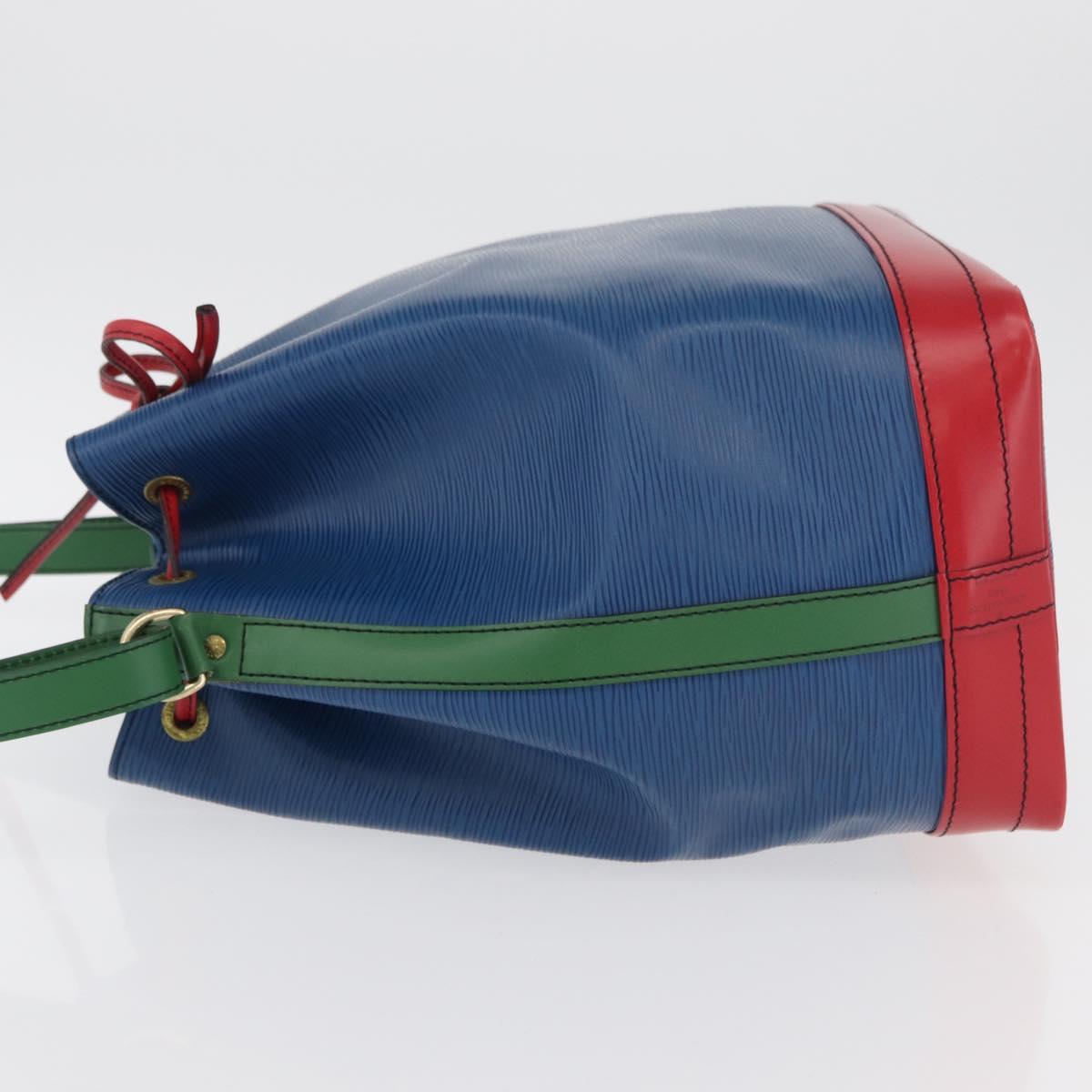 LOUIS VUITTON Epi Tricolor Noe Shoulder Bag Blue Red Green M44082 LV Auth BAZ411