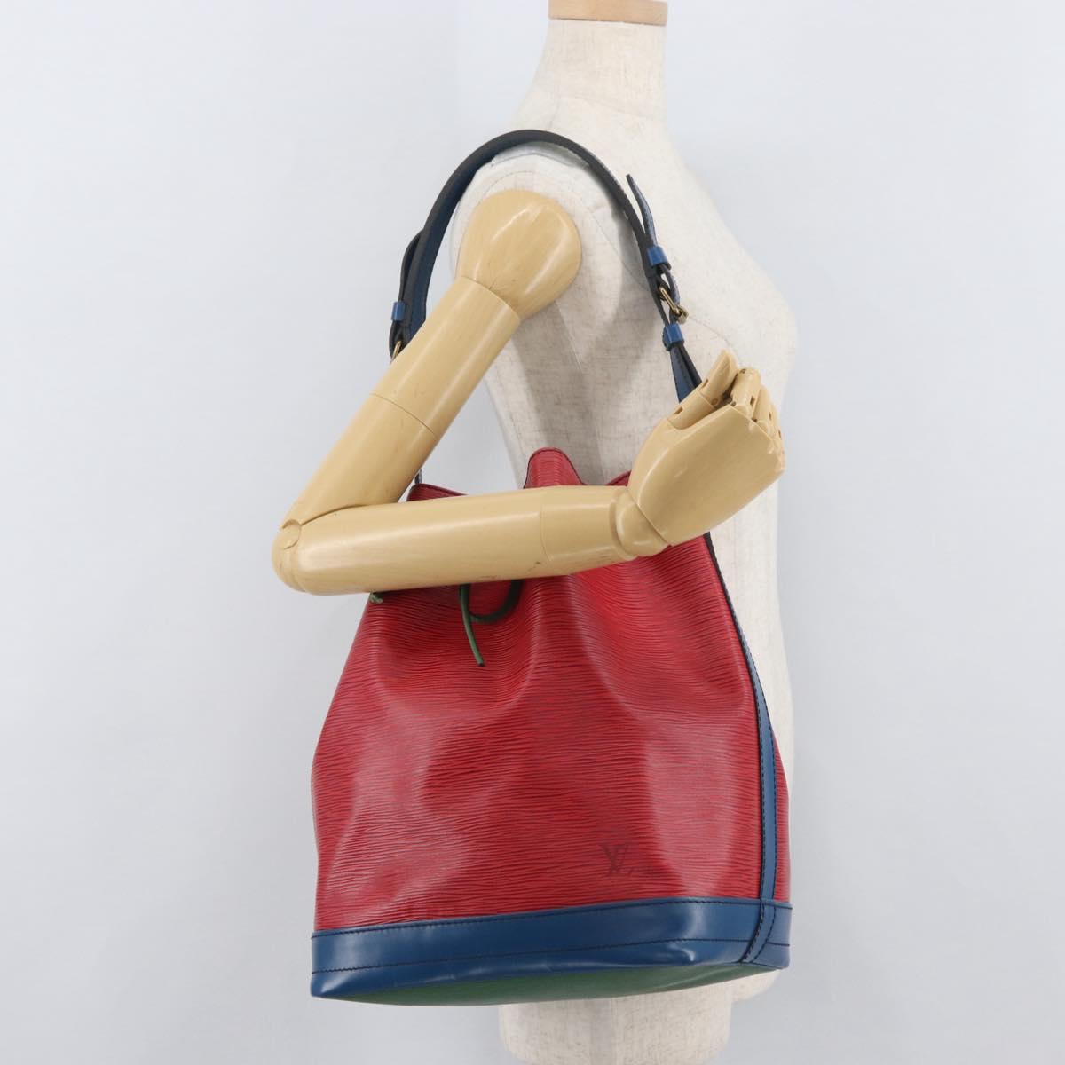 LOUIS VUITTON Epi Noe Shoulder Bag By color Red Blue M44084 LV Auth BAZ413A