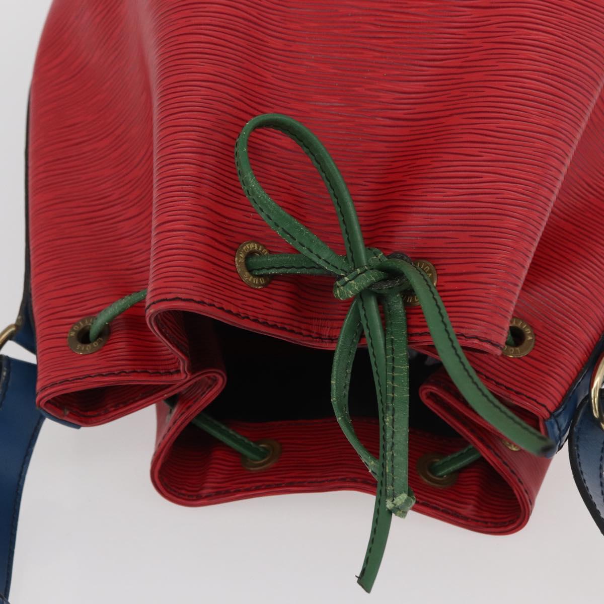 LOUIS VUITTON Epi Noe Shoulder Bag By color Red Blue M44084 LV Auth BAZ413A