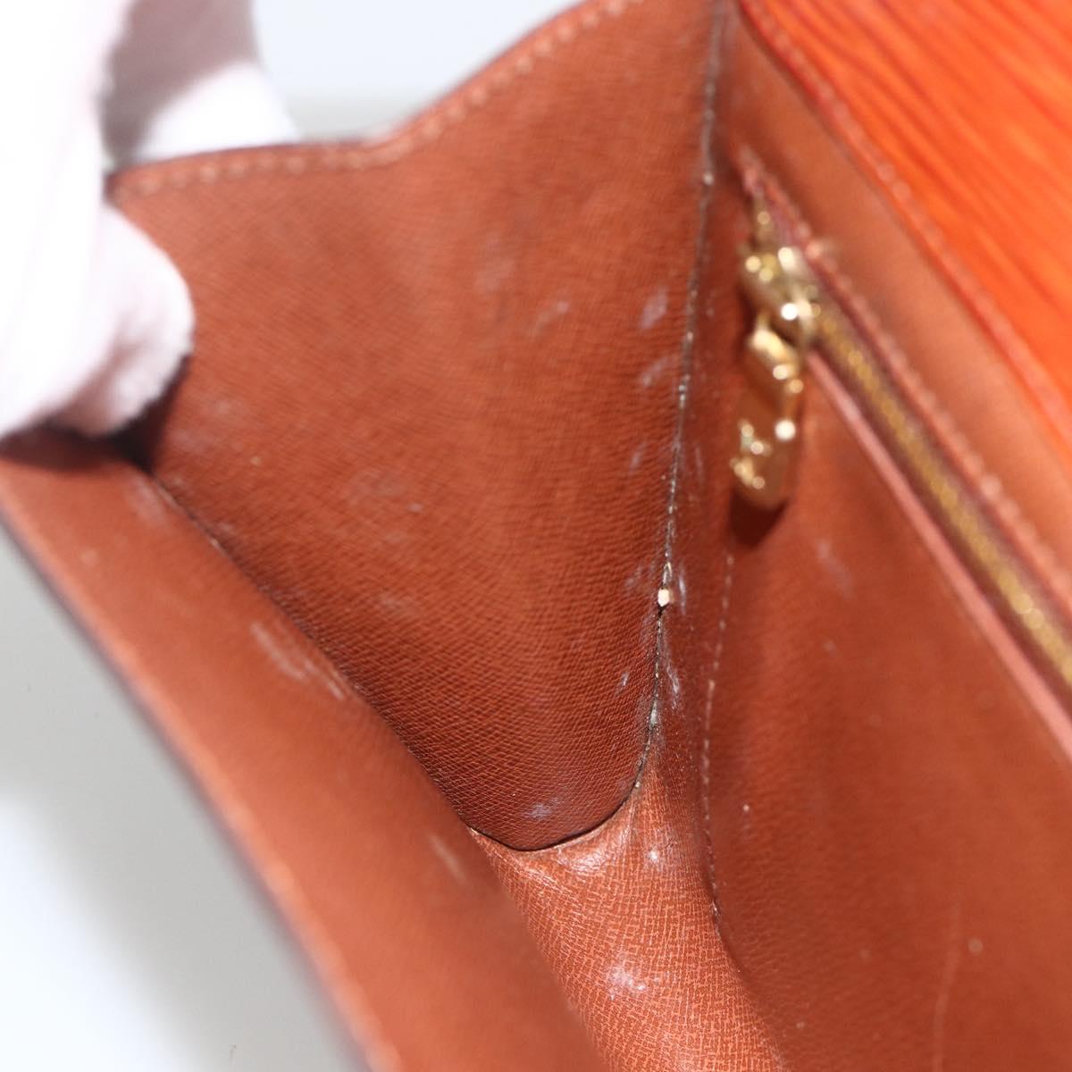LOUIS VUITTON Epi Art Deco Clutch Bag Brown M52633 LV Auth BAZ420