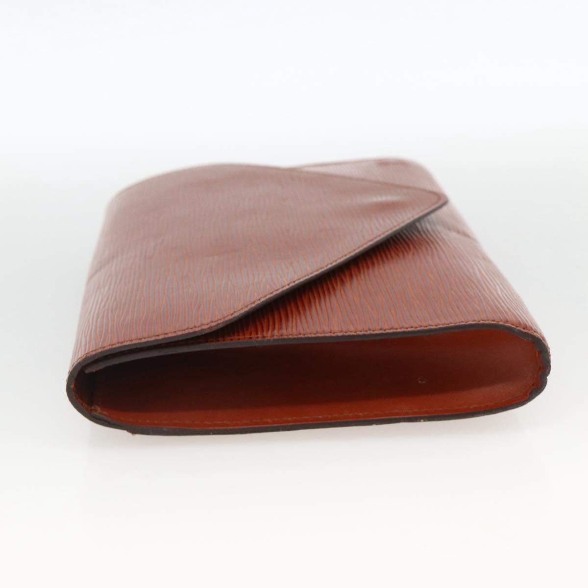 LOUIS VUITTON Epi Art Deco Clutch Bag Brown M52633 LV Auth BAZ420