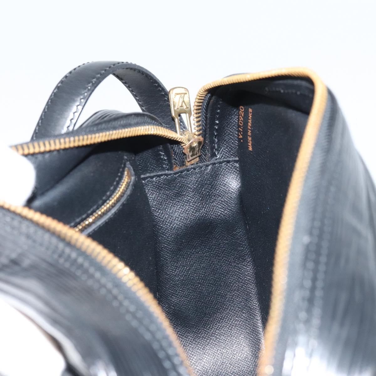 LOUIS VUITTON Epi Jeune Fille MM Shoulder Bag Black M52152 LV Auth BAZ421A