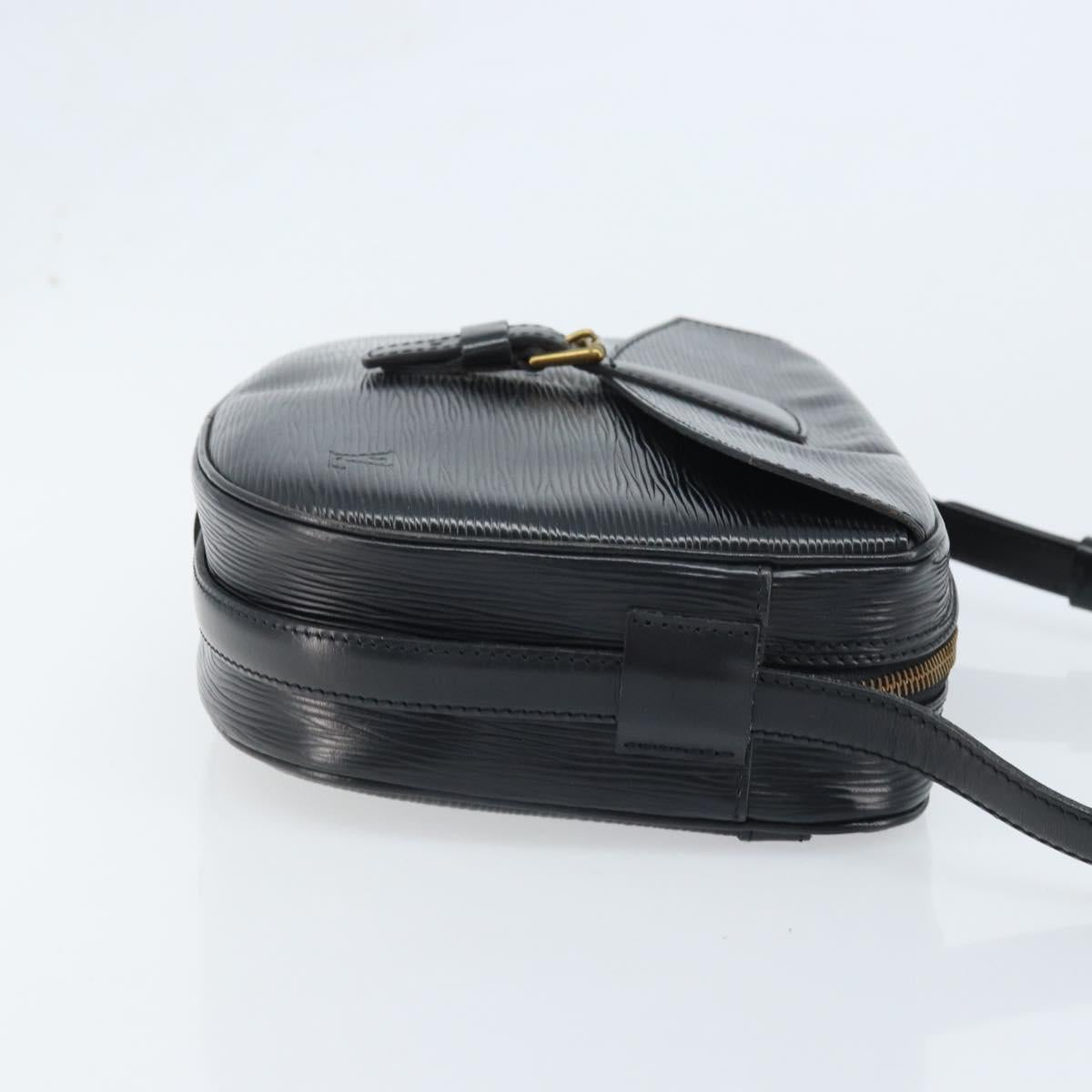 LOUIS VUITTON Epi Jeune Fille MM Shoulder Bag Black M52152 LV Auth BAZ421A