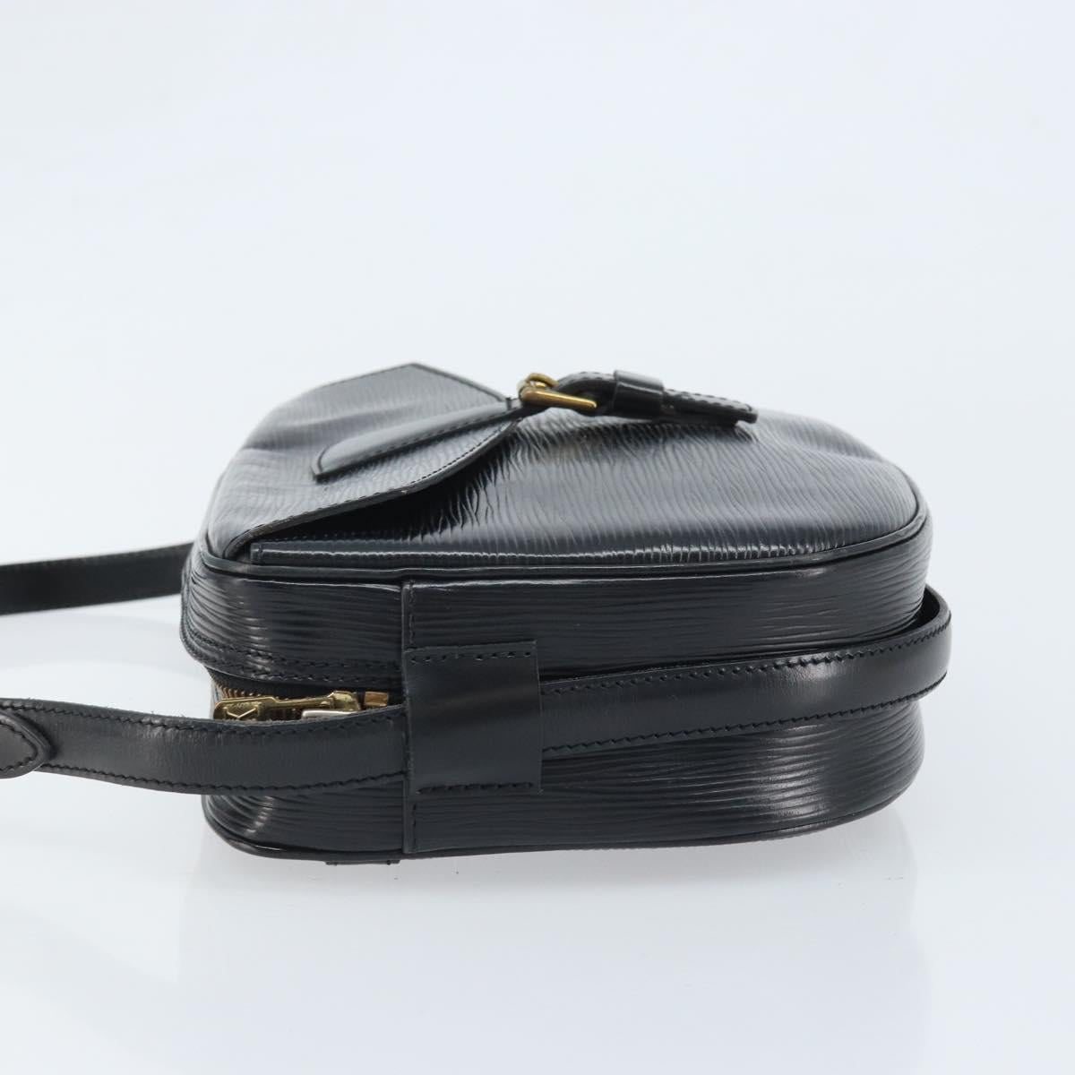 LOUIS VUITTON Epi Jeune Fille MM Shoulder Bag Black M52152 LV Auth BAZ421A