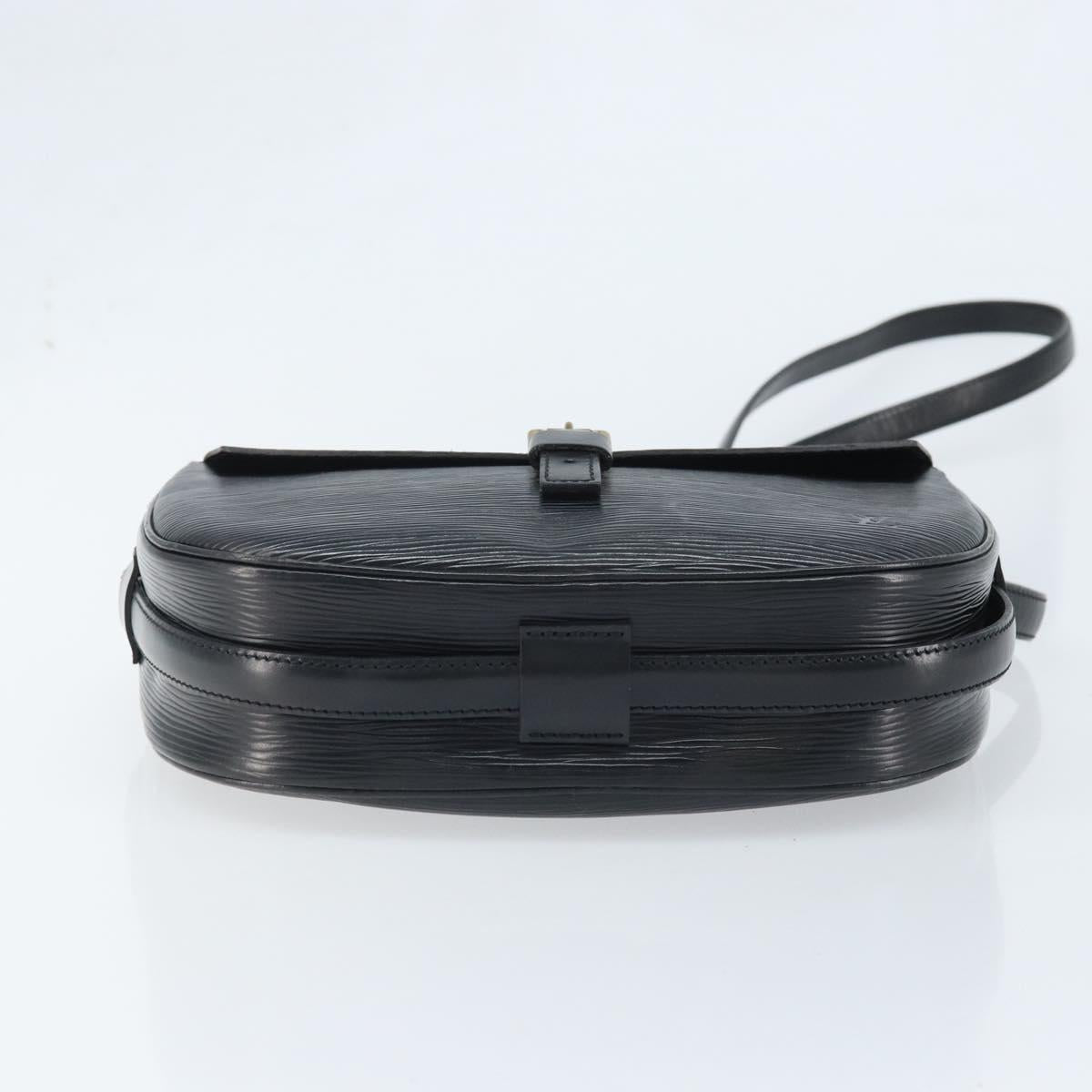 LOUIS VUITTON Epi Jeune Fille MM Shoulder Bag Black M52152 LV Auth BAZ421A