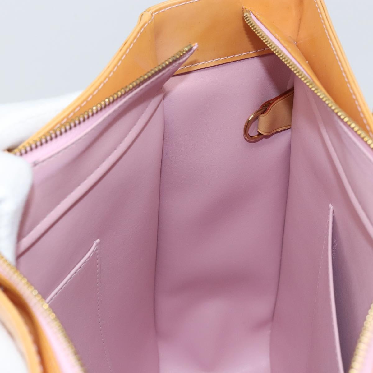 LOUIS VUITTON Monogram Vernis Columbus Bag Marshmallow Pink M91032 Auth BAZ428