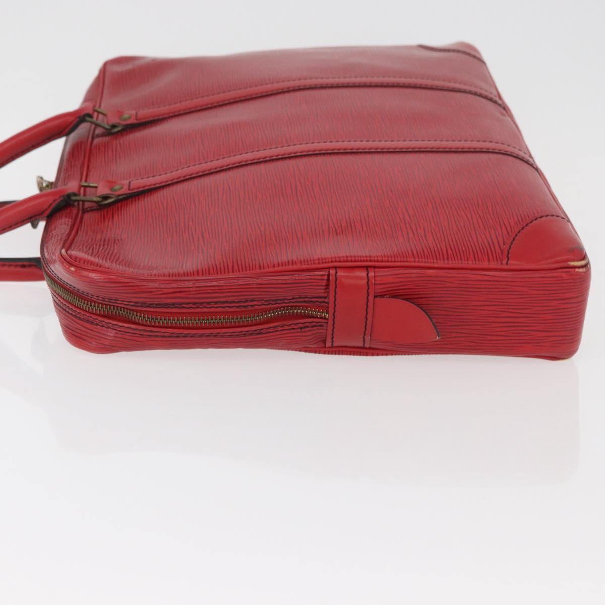 LOUIS VUITTON Epi Porte Documents Voyage Business Bag Red M54477 LV Auth BAZ449