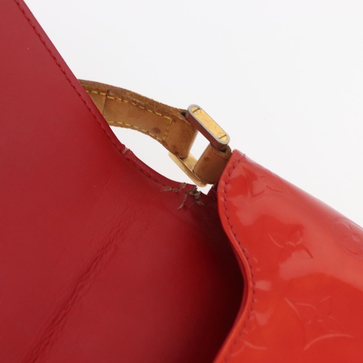 LOUIS VUITTON Monogram Vernis Thompson Street Bag Red M91094 Auth BAZ450