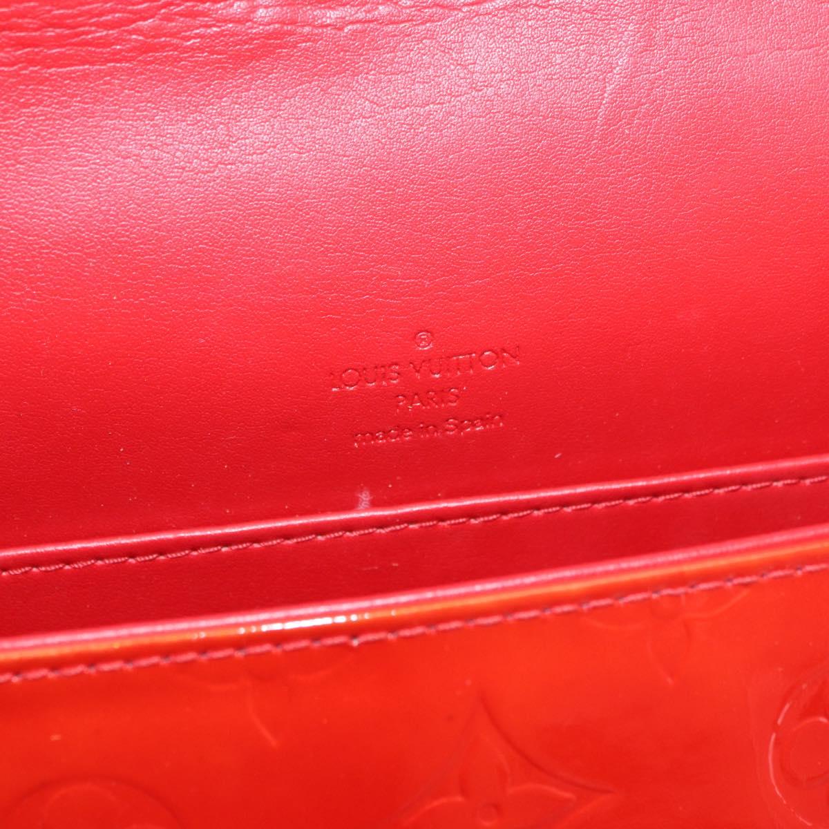 LOUIS VUITTON Monogram Vernis Thompson Street Bag Red M91094 Auth BAZ450