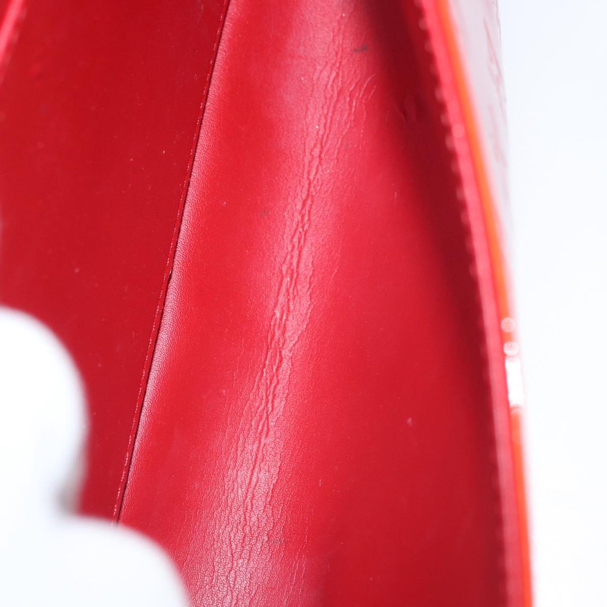 LOUIS VUITTON Monogram Vernis Thompson Street Bag Red M91094 Auth BAZ450