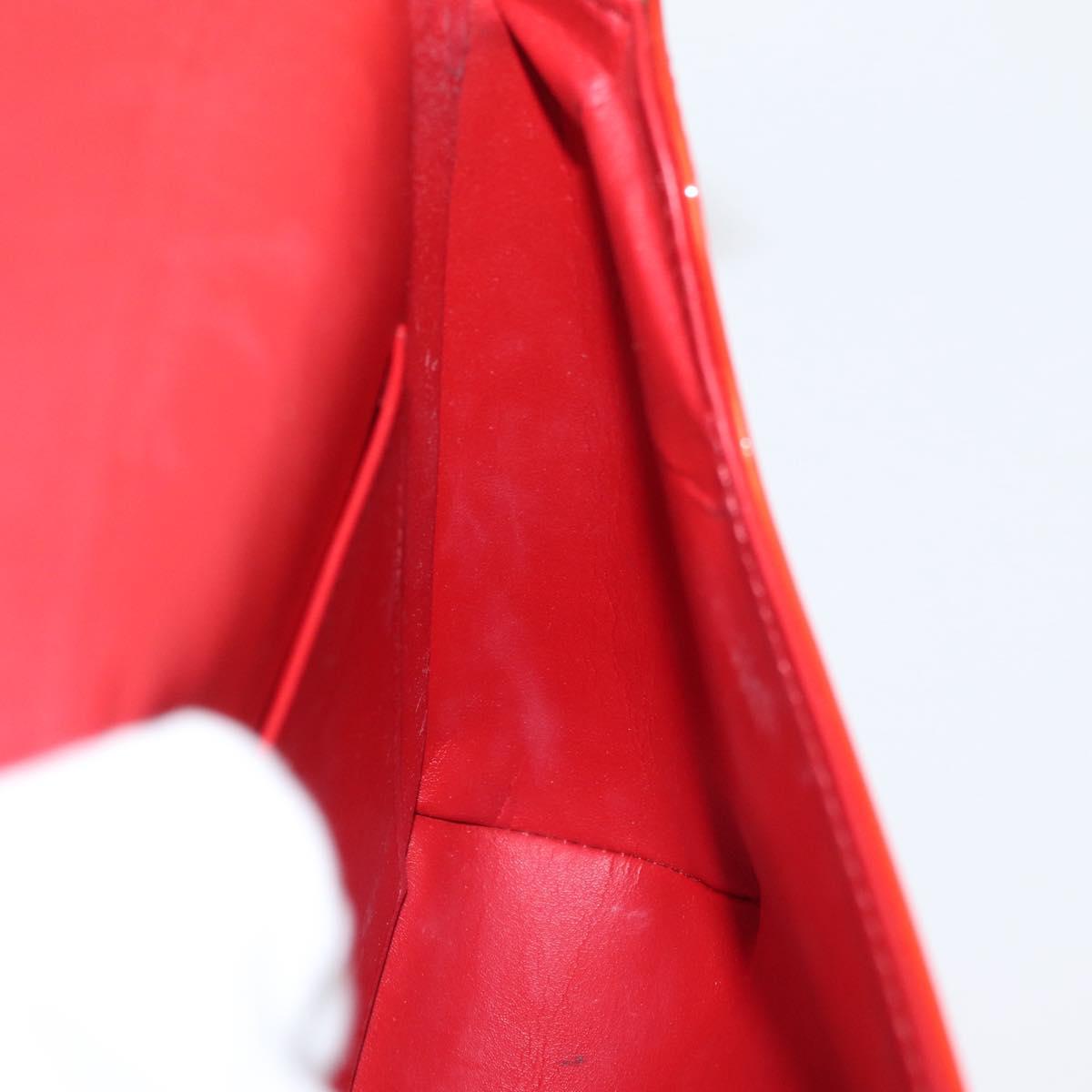 LOUIS VUITTON Monogram Vernis Thompson Street Bag Red M91094 Auth BAZ450
