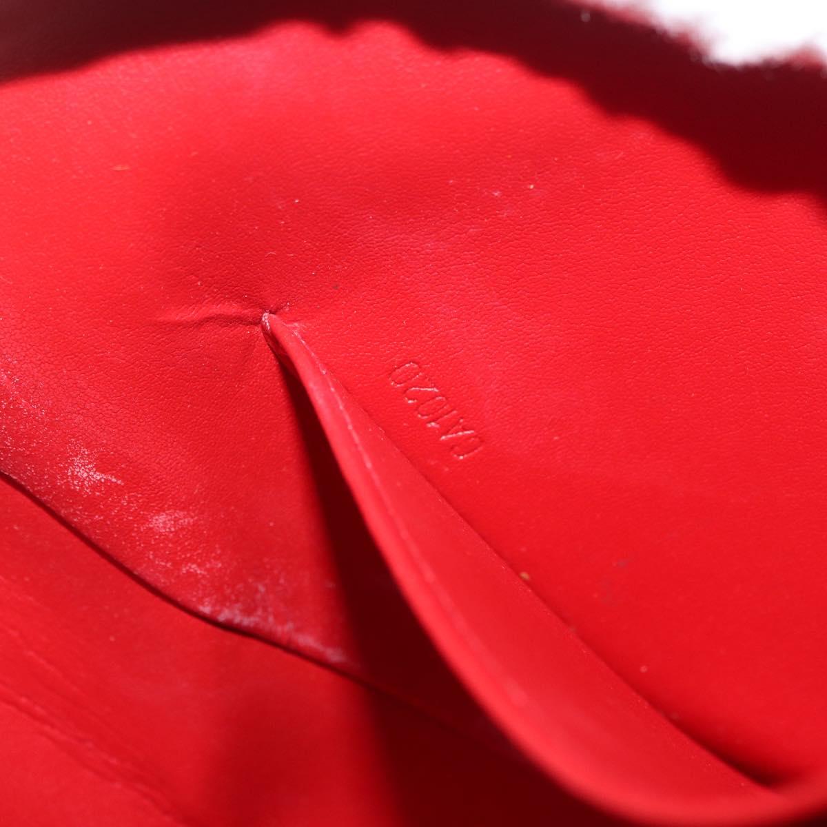 LOUIS VUITTON Monogram Vernis Thompson Street Bag Red M91094 Auth BAZ450